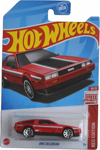Hot Wheels - Dmc Delorean (1/64) Red Edition - Long Card - 2023 ürün görseli 1