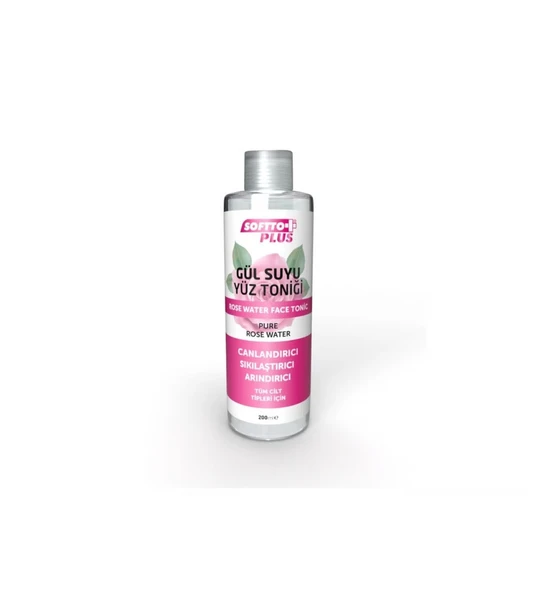 SOFTTO PLUS GÜL SUYU YÜZ TONİĞİ  200 ML ürün görseli 1