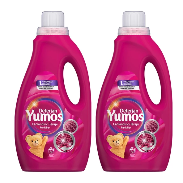 Yumoş Sıvı Çamaşır Deterjanı 1500 ml Renkliler x 2 Adet ürün görseli 1