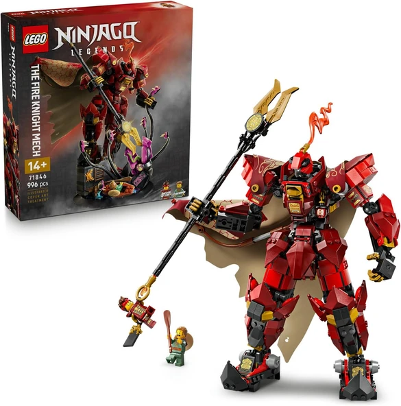 Lego Ninjago Ateş Şövalyesi Robotu 71846 – 14 Yaş Ve Üzeri Çocuklar Için Kai Ve Balıkçı Minifigürler ürün görseli 1