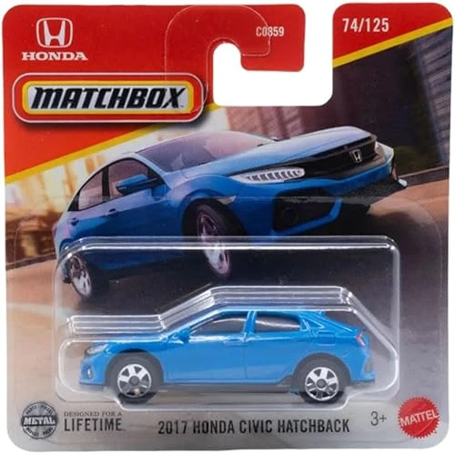 Matchbox - 2017 Honda Civic Hatchback - Blue (1/64) Jbn94 ürün görseli 1