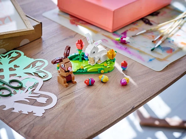 Lego Seasonal 40523 Easter Rabbits Display - Resim 4