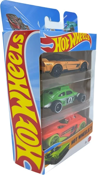 Hot Wheels 3'Lü Araba Seti - Set 12, Byktbc2784Hw - Resim 3