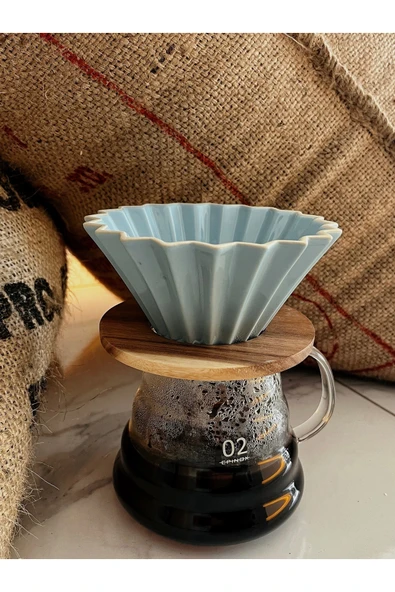 josef Ahşap Standlı Dripper Kahve Demleme Ekipmanı ürün görseli 1