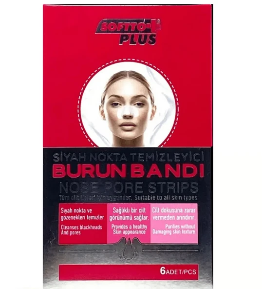 SOFTTO PLUS BURUN BANDI SİYAH NOKTA TEMİZLEYİCİ WOMEN (6 LI) ürün görseli 1
