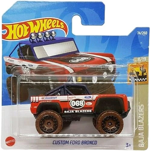 Hot Wheels - Özel Ford Bronco - Baja Blazers 8/10 - Hcv15 - Kısa Kart - Bell - Bfgoodrich - Mattel 2 ürün görseli 1