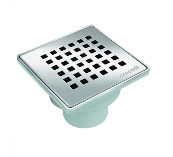 Creavit YS.FH266A Yer Sifonu 15x15 cm 50 mm Krom ürün görseli 1