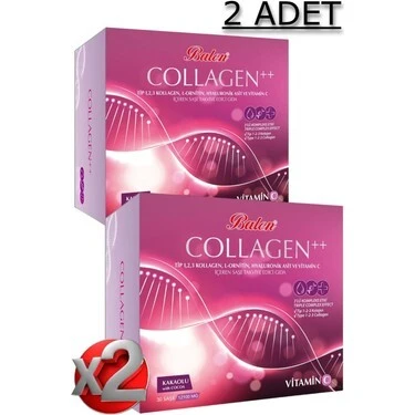 BALEN COLLAGEN COMPLEX++ TİP 1,2,3 KOLLAJEN, L-ORNİTİN, HYAL. 12100 MG *30 (2 ADET) ürün görseli 1