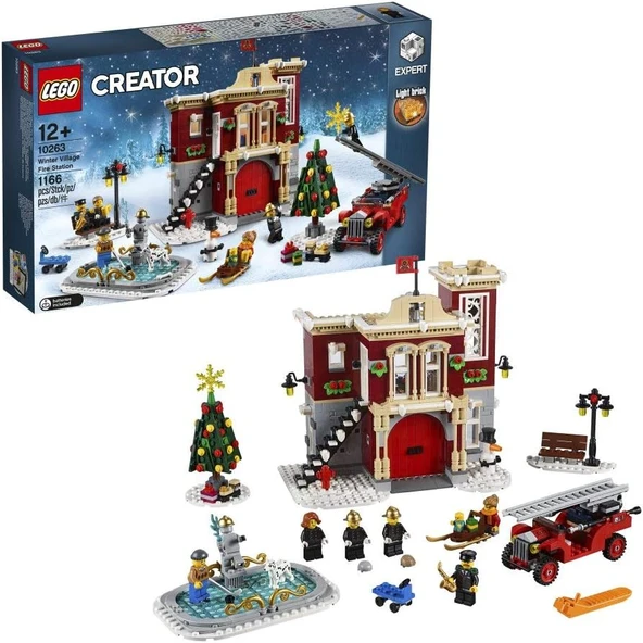 Lego Creator 10263 Winter Village Fire Station ürün görseli 1