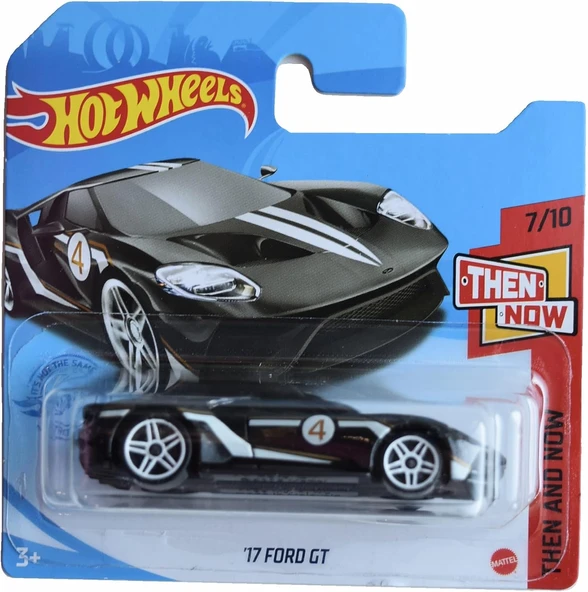 Hot Wheels '17 Ford Gt, Then And Now 7/10 [Siyah] Kısa Kart ürün görseli 1