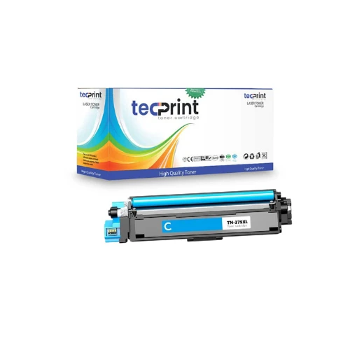 Tecprint Brother TN279XL C  Yüksek Kapasiteli Çipli Mavi Toner ürün görseli 1
