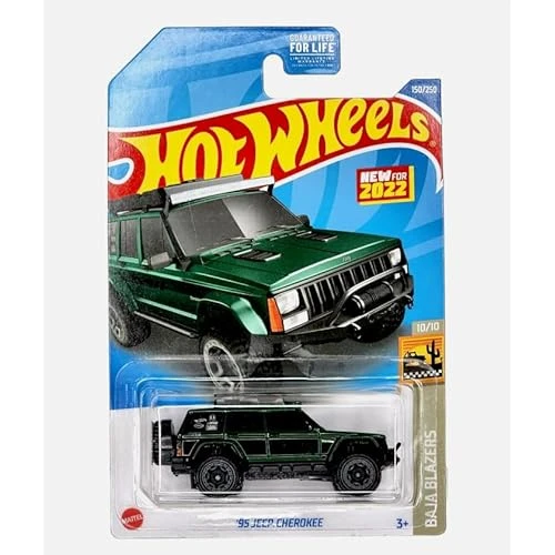 Hot Wheels 1:64 Ölçekli Jeep Cherokee Yeşil Baja Blazers Döküm Araba ürün görseli 1