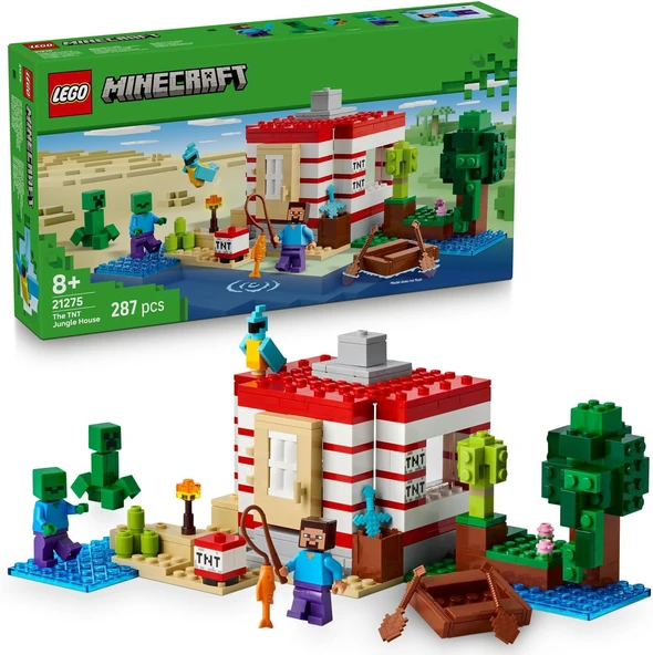 Lego Minecraft Tnt Büyük Orman Evi 21275-8 Yaş Ve Üzeri Minecraft Hayranı Çocuklar Için Video Oyunu ürün görseli 1