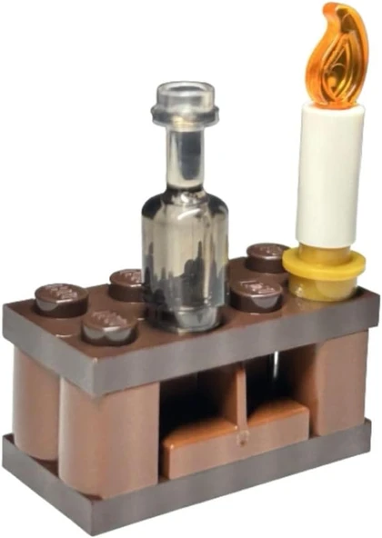 Lego Harry Potter Mikro Yapılar - Day 14 - Table With Candle And Bottle (Hog'S Head Inn) 57020174134 ürün görseli 1