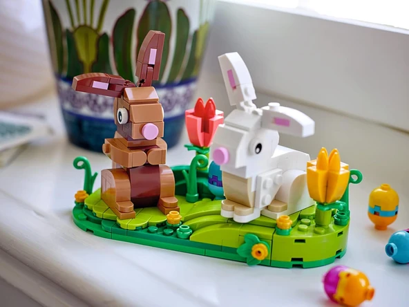 Lego Seasonal 40523 Easter Rabbits Display - Resim 3