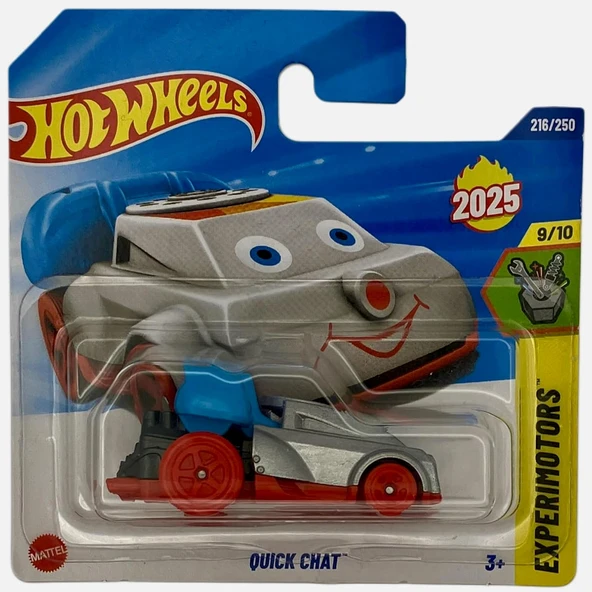 Hot Wheels Experimentors Serisi Quick Chat, 2025 Özel Sürüm, Gümüş Ve Kırmızı, Die-Cast Metal Oyunca ürün görseli 1
