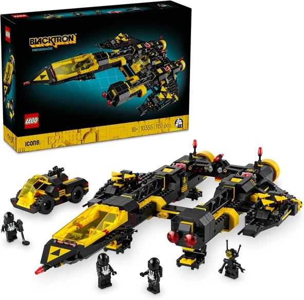 Lego Icons Blacktron Uçağı 10355 - Yetişkinler Için Koleksiyonluk Uzay Gemisi Modeli Yapım Seti (115 ürün görseli 1
