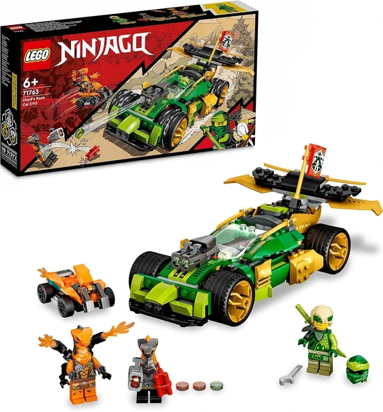 Lego®Ninjago® Lloyd’Un Yarış Arabası Evo 71763-6 Yaş Ve Üzeri Için Ninjago Lloyd Ve Yılan Figürleri ürün görseli 1