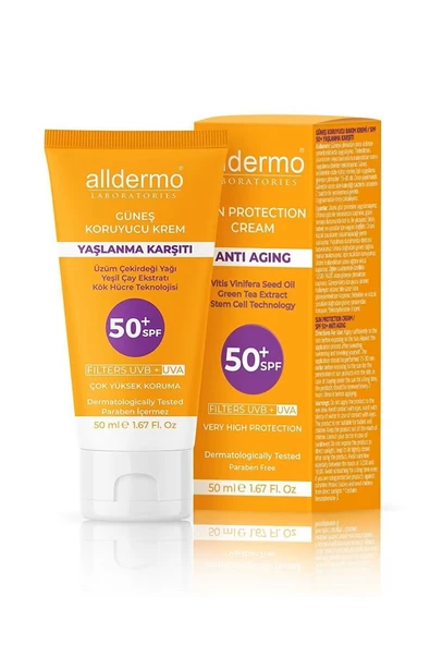 ALLDERMO SPF50 ANTİ-AGİNG KREM 50 ML ürün görseli 1