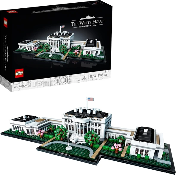 Lego Architecture Beyaz Saray 21054 -Seyahat, Mimari Ve Tarih Meraklısı Yetişkinler İçin Washington ürün görseli 1