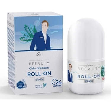 BALEN ERKEK MİNERAL SALT DEODORANT ROLL-ON 50 ML ürün görseli 1