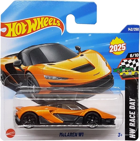 Hot Wheels - Mclaren W1 - Hw Race Day 6/10 - Hyw41 - Short Card - Turuncu Metalik - Mattel 2025-1:64 ürün görseli 1