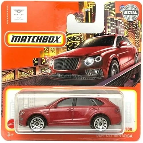 Matchbox - Bentley Bentayga - Red - Short Card (1/64) Hfr55 ürün görseli 1