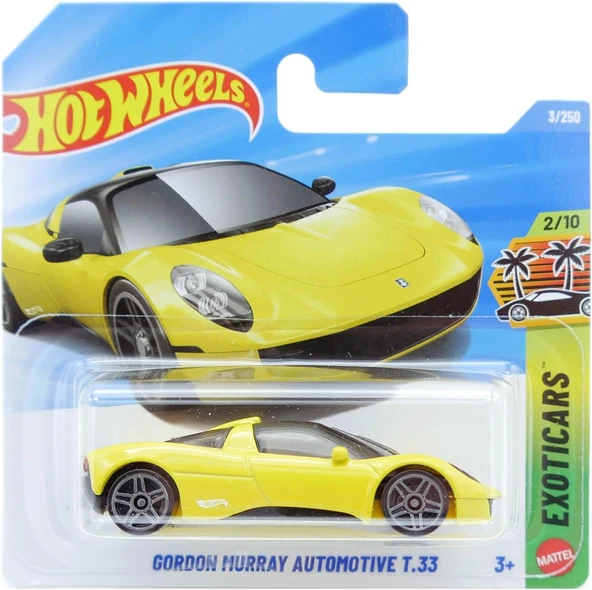 Hot Wheels Gordon Murray Automotive T.33 Die-Cast Model Araba, Sarı Renk, Exotics Serisi 2/10, 3+ Ya ürün görseli 1
