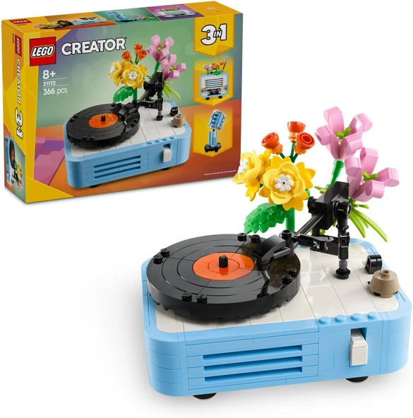 Lego Creator 3’Ü 1 Arada Çiçekli Pikap 31172-8 Yaş Ve Üzeri Kız Ve Erkek Çocuklar Için Radyo Ve Mikr ürün görseli 1