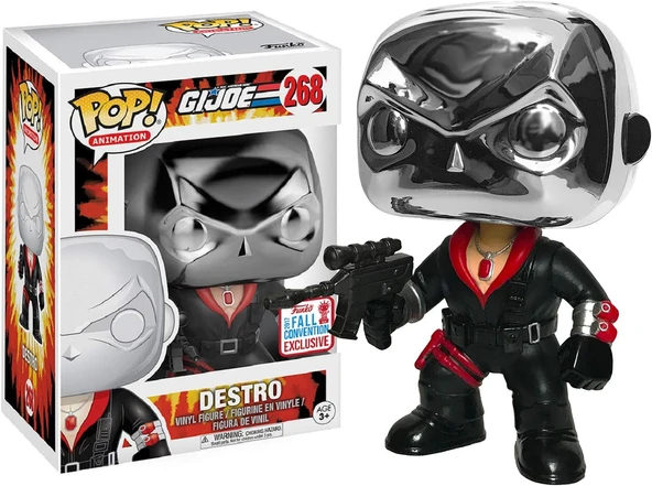 Funko Pop! Animasyon: G.I.Joe - Destro | 2017 Nycc Güz Kongre Münhasır # 268" ürün görseli 1