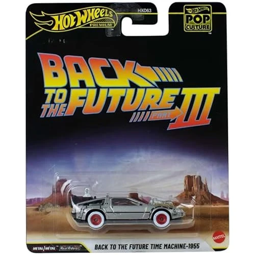 Hot Wheels Premium Back To The Future Time Machine - 1955 (1/64) Pop Culture - Jhw94 ürün görseli 1