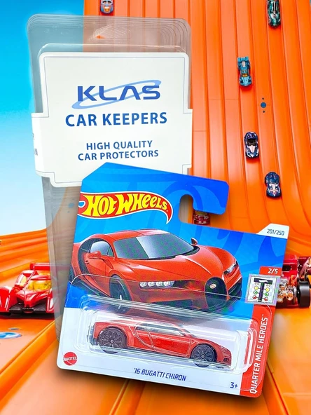 Hot Wheels Bugatti Chiron - Ruby Red (1:64) 2024 Case - Resim 2