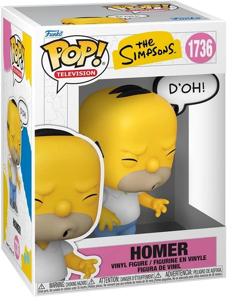 Funko Pop! Sayings: Simpsons 2- Homer Simpson - The Simpsons - Vinil Koleksiyon Figürü - Hediye Fikr ürün görseli 1
