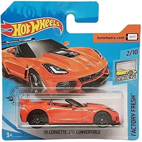 Hot Wheels - 19 Corvette Zr1 Dönüştürülebilir - Fabrika Taze 2/10 - Ghb34 - Kısa Kart - Turuncu - Gm ürün görseli 1