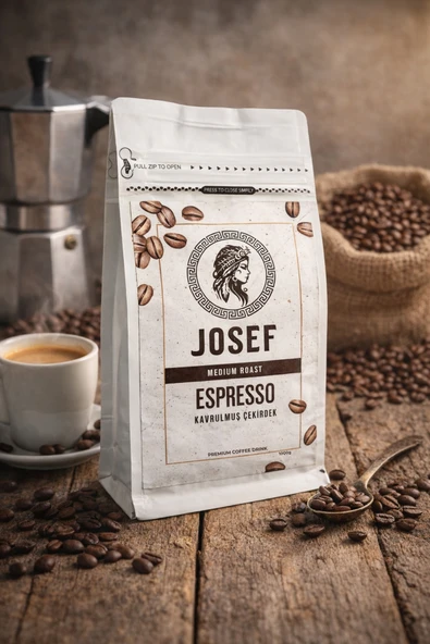 josef Brezilya %100 Arabica 250 gr Espresso Medium Roast-Orta Kavrum Kahve ürün görseli 1