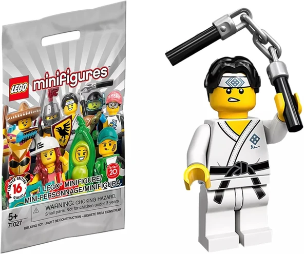 Lego 71027 Minifigür Seri 20 10 - Martial Arts Boy Minifigür ürün görseli 1