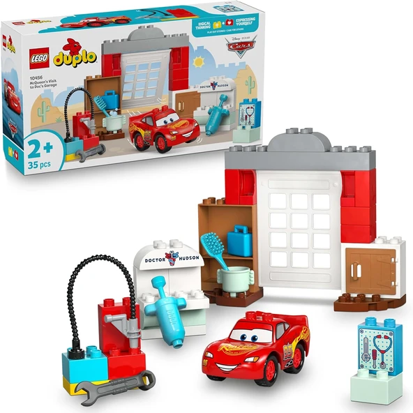 Lego Duplo Disney Ve Pixar Mcqueen’In Doc’Un Garajını Ziyareti 10456-2 Yaş Ve Üzeri Disney Hayranı Ç ürün görseli 1