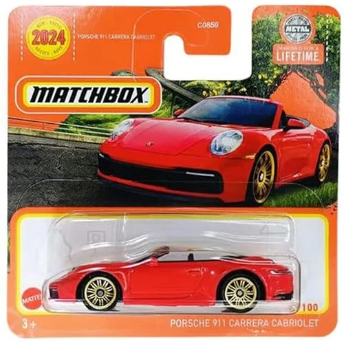 Matchbox Porsche 911 Carrera Cabriolet - Red (1/64) Hvk96 ürün görseli 1