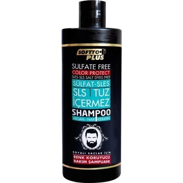 SOFTTO PLUS BLACK HAIR RENK KORUYUCU TUZSUZ ŞAMPUAN 400 ML ürün görseli 1