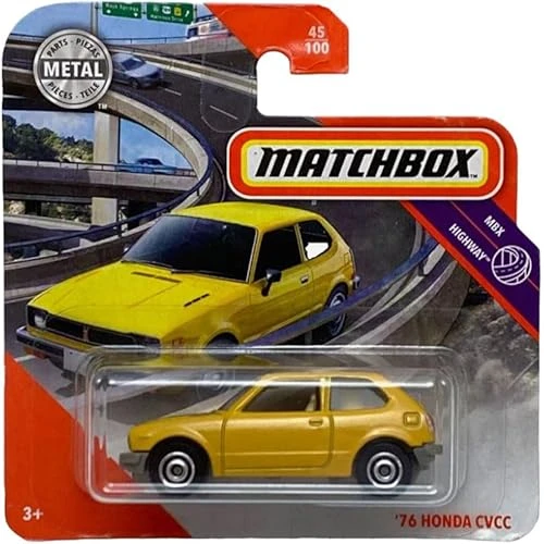 Matchbox - '76 Honda Civic Cvcc - Yellow (1/64) Gkm05 ürün görseli 1