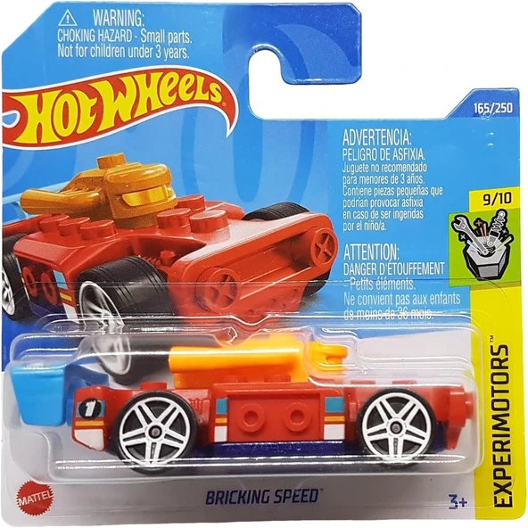 Hot Wheels - Bricking Speed - Experimotors 9/10 - Hct37 - Short Card - Moving Parts - Mega - Mattel ürün görseli 1