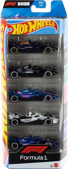 Hot Wheels Formula 1 5'Li Paket Jln11 - Resim 6