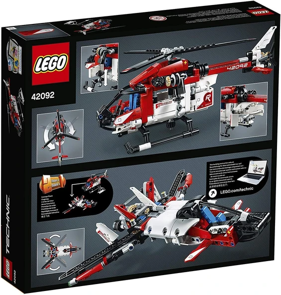 Lego Technic Kurtarma Helikopteri (42092) - Resim 7