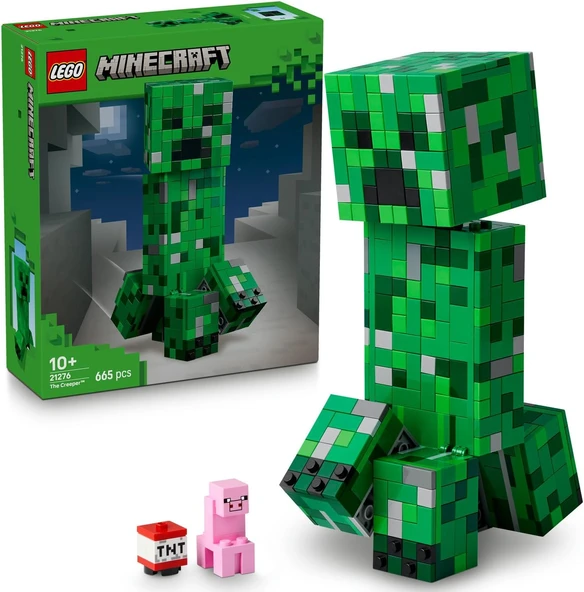 Lego Minecraft Creeper 21276 - Video Oyunu Seven 10 Yaş Ve Üzeri Çocuklar Için Yaratıcı Aksiyon Figü ürün görseli 1