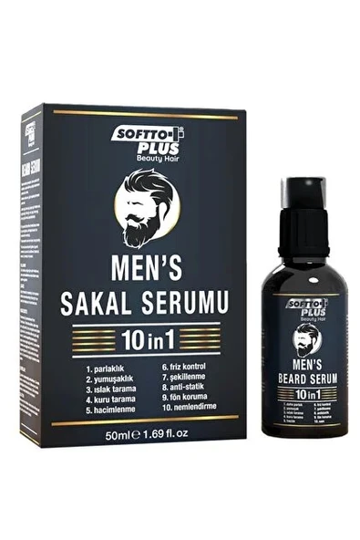 SOFTTO PLUS 10 IN 1 MEN'S SAKAL SERUMU 50 ML ürün görseli 1