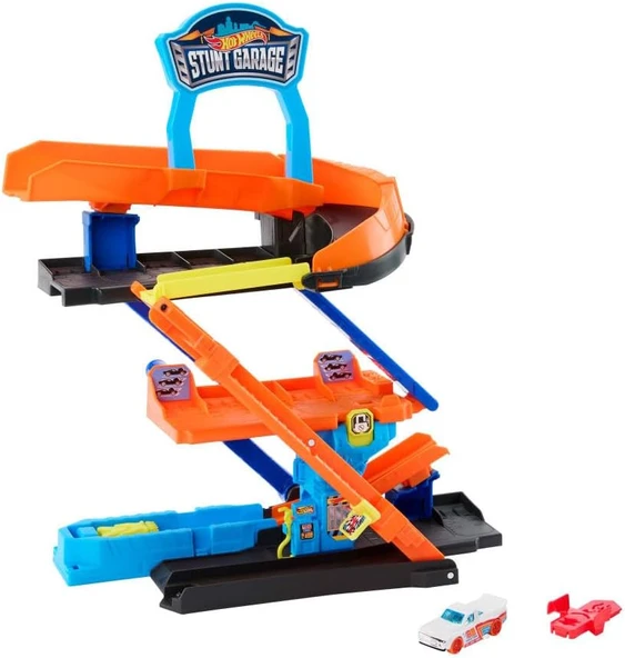 Hot Wheels City Oyuncak Araba Ve Pist Seti, Dönüştürülebilir Maceraya Başlangıç Garajı Oyun Seti, 1: ürün görseli 1