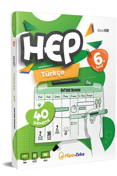 HİPER ZEKA HEP 6 TÜRKÇE 40 DENEME 2024 ürün görseli 1