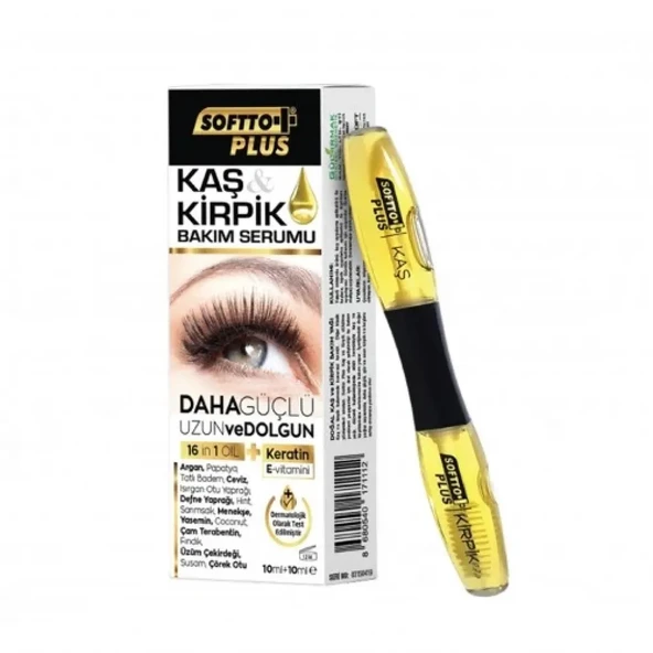 SOFTTO PLUS KAŞ VE KİRPİK BAKIM SERUMU 10+10 ML ürün görseli 1