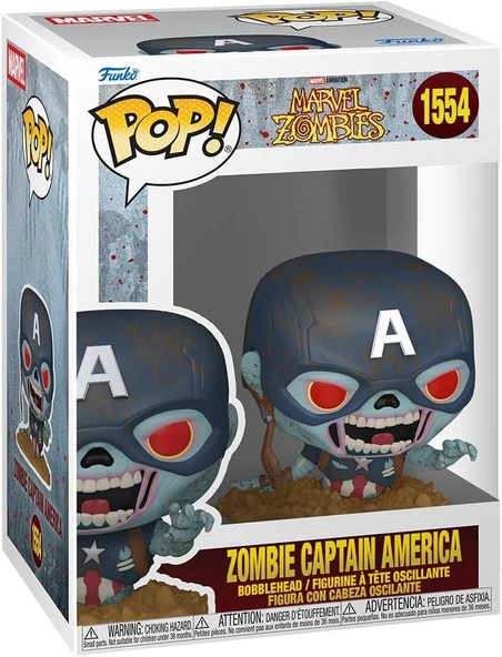 Funko Pop Marvel: Zombie Captain America ürün görseli 1