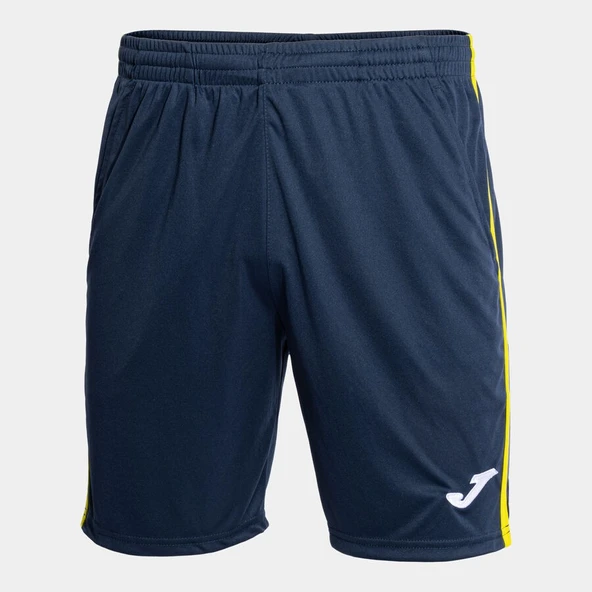 Joma 102252.339 Open III Erkek Lacivert Sarı Tenis Şort ürün görseli 1